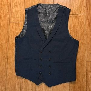 Men Navy Blue Vest